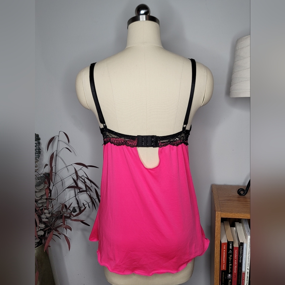 Hot Kiss Babydoll Lingerie Top Pink Size Medium - Picture 4 of 10